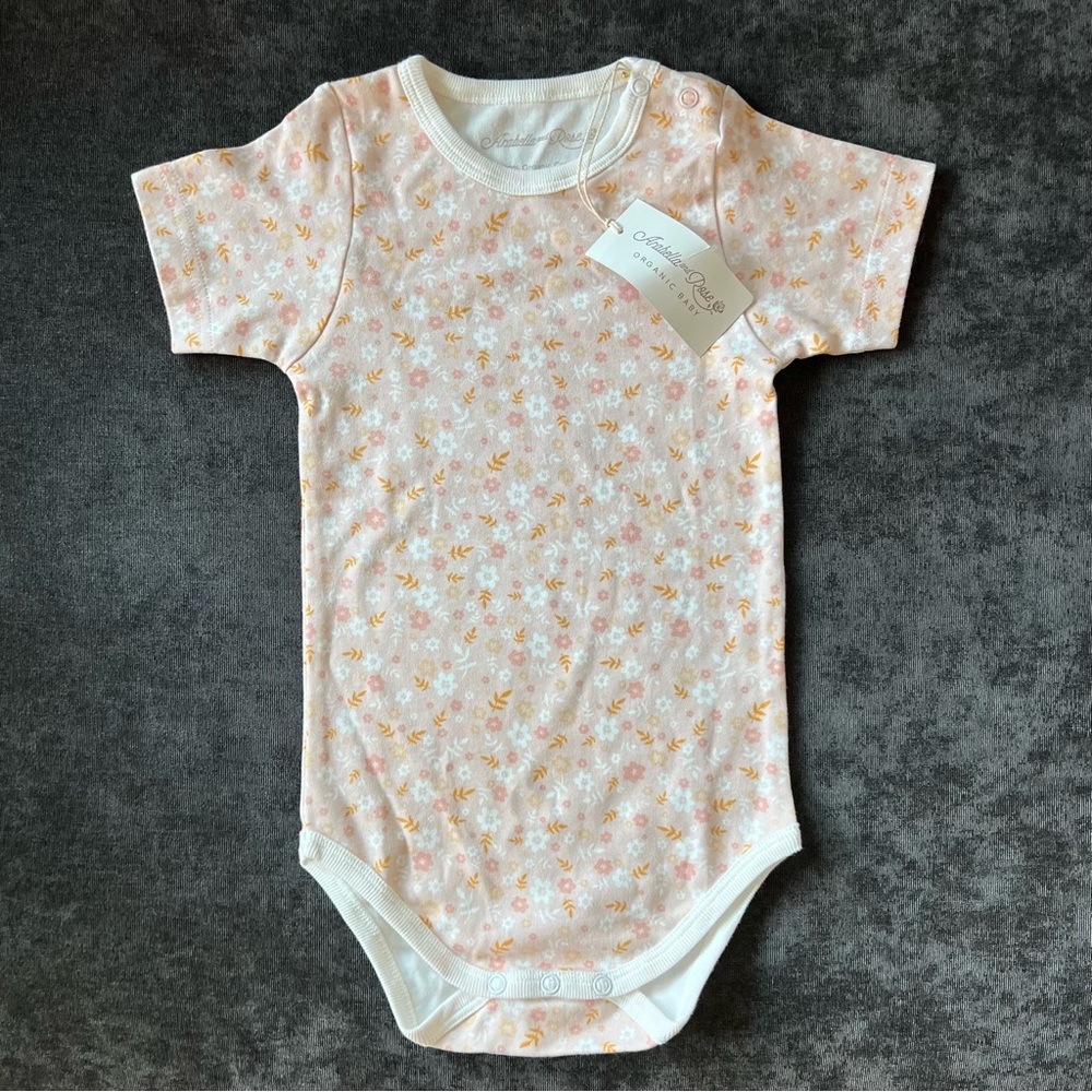 NWT Arabella and Rose Organic Bodysuit Size 2